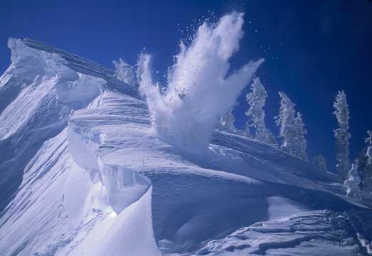 Cornice Bomb Blast, Alpine Meadows