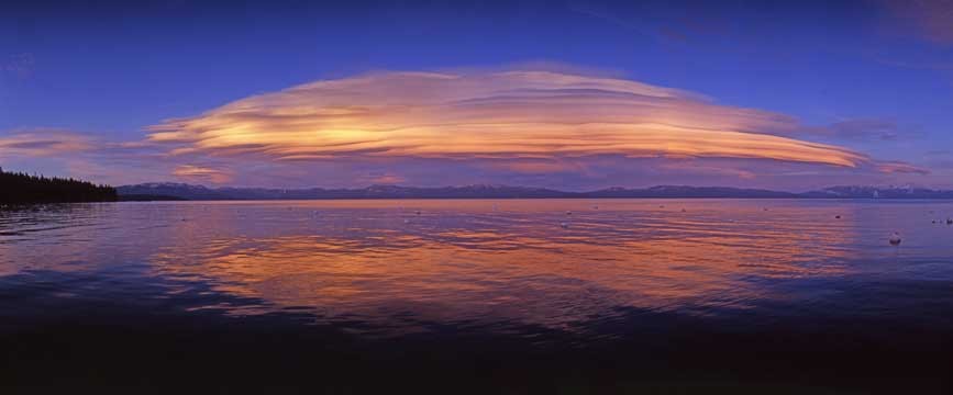 Mid Winter Sunset, Sunnyside Pier, Lake Tahoe.