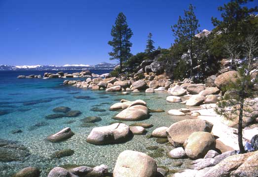 Spring day, East Shore, Lake Tahoe