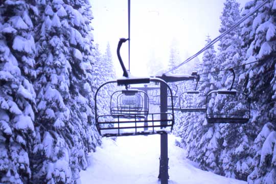 First Chair Homewood ski area, feb 2005