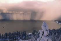 Snow Curtain, West Shore, Lake Tahoe.